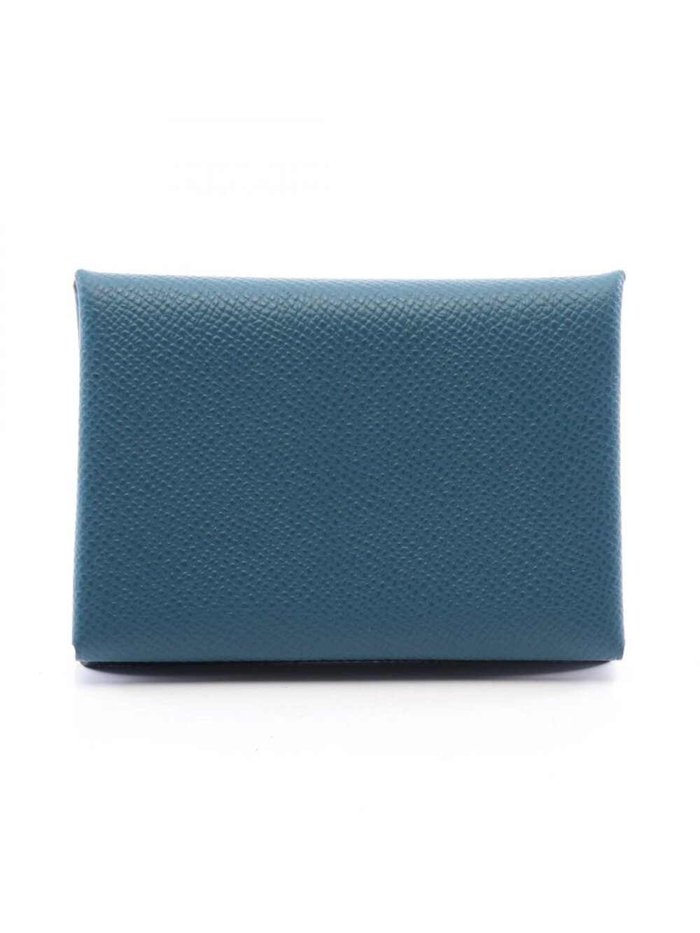 Hermes Coin Purse Calvi Duo Blue Deplus